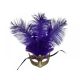 Mask w/ Plumes (Purple/Gold)