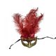 Mask w/ Plumes (Red/Gold)