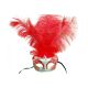 Mask w/ Plumes (Red/Silver)