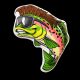 Printed Mullet Fish Plush