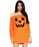 Dress -  Pumpkin Dress Jersey Halloween