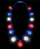 RWB Light Up Ball Necklace
