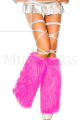 Pink Furry Leg Warmers