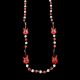 Guitar w/ Red & Silver Bead