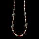 Football Red, White, Black Bead