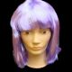 Wig- Synthetic Hair  (Neon Purple)