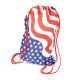 Patriotic Stars and Stripes Drawstring Backpack